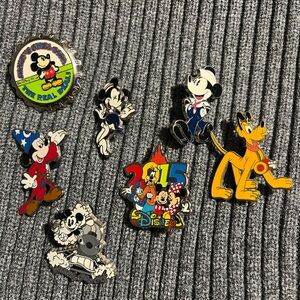 Disney Colorful Character Pin Collection
